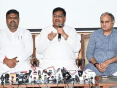 खाद्य मंत्री दयालदास बघेल ने वलौदाबाजार घटना के संबंध में ली प्रेसवार्ता