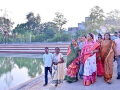 छठ पर्व की तैयारी का लिया जायजा – मंत्री श्रीमती लक्ष्मी राजवाड़े ने किया भटगांव छठ घाट का निरीक्षण….