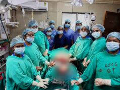 अम्बेडकर अस्पताल में दुर्लभ एवं अपने आप में अनोखी सेकेंडरी एब्डोमिनल प्रेग्नेंसी का सफल ऑपरेशन…..