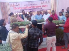 राष्ट्रीय कृषि विकास योजना अंतर्गत किसानों को ग्राफ्टेड टमाटर पौधे किए वितरित: फसल विविधीकरण एवं जैविक खेती का मार्गदर्शन मिला किसानों को किसान मेंला में…..