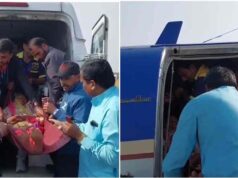 खंडवा में पीएम श्री एयर एम्बुलेंस बनी मरीज के लिए वरदान, इंदौर इलाज के लिए एयरलिफ्ट