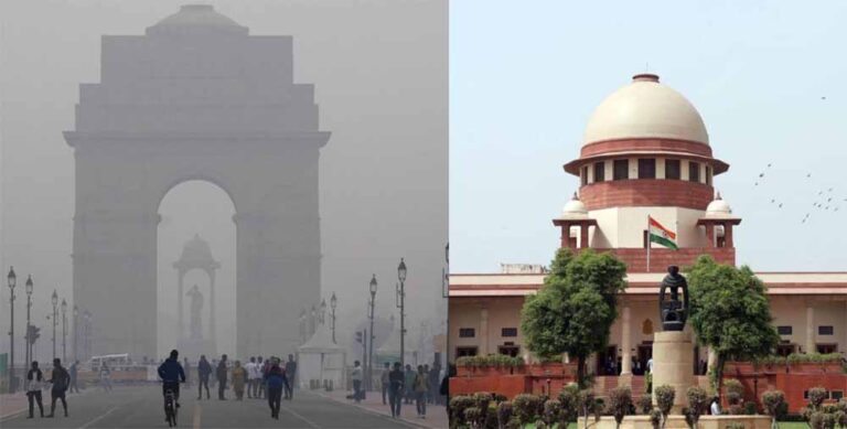 प्रदूषण पर सुप्रीम कोर्ट सख्त: WHO की सीमा 50, दिल्ली-NCR में एयर क्वालिटी 450 पार