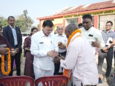 केबिनेट मंत्री लखन लाल देवांगन ने किया धान खरीदी का शुभारम्भ….