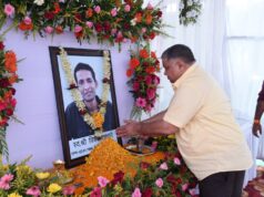 मंत्री राजेश अग्रवाल ने स्वर्गीय विवेक अंधारे को दी श्रद्धांजलि….