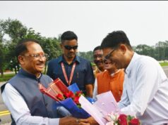 रायगढ़ पहुंचने पर मुख्यमंत्री विष्णुदेव साय का हुआ भव्य स्वागत…..