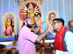 महानवमी पर वित्त मंत्री ओ.पी. चौधरी ने रायगढ़ के विभिन्न दुर्गा पूजा पंडालों में की माँ दुर्गा की पूजा-अर्चना…